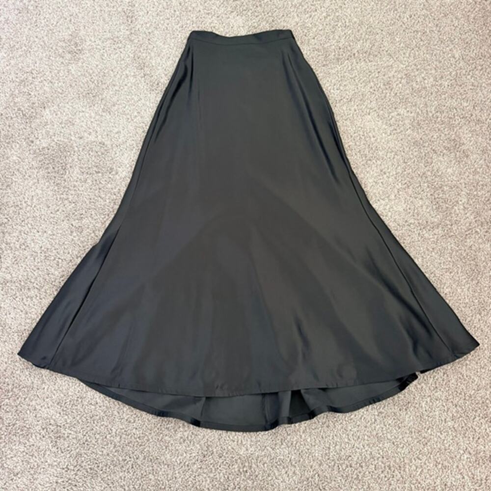 Tadashi Maxi Skirt Black Women's Size 8 Classic Formal Wedding Old Money